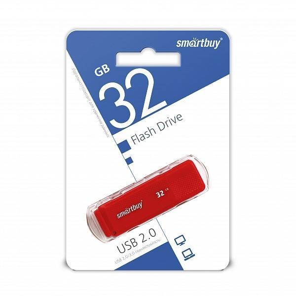 Флэш-накопитель Smart Buy 32GB Dock Red, шт