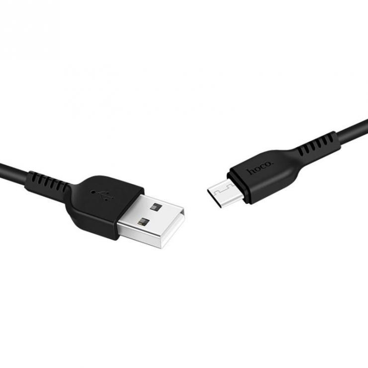 Кабель USB - Type-C HOCO X20, 2.0м, круглый, 3.0A, силикон, цвет: чёрный                    , шт