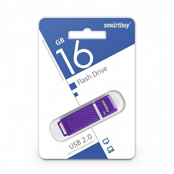 Флэш-накопитель Smartbuy 16GB Quartz series фиолет., шт