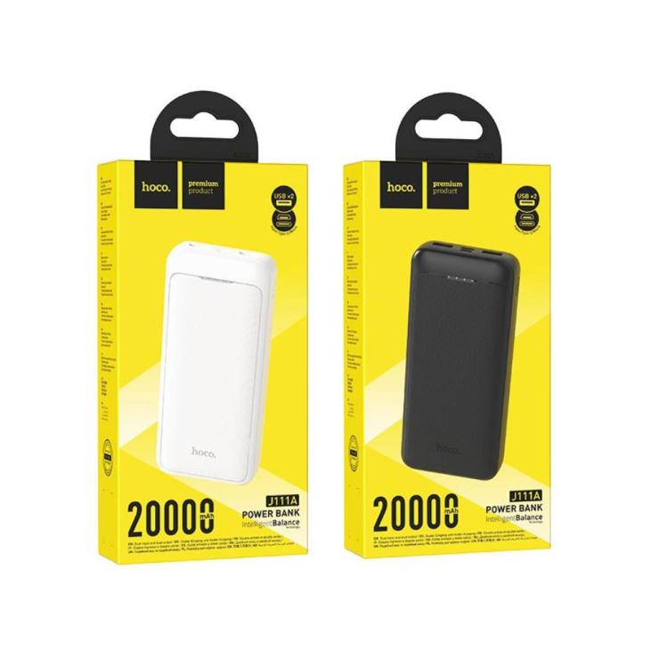Аккумулятор внешний HOCO J111, Smart charge, 20000mAh, цвет: черный, шт