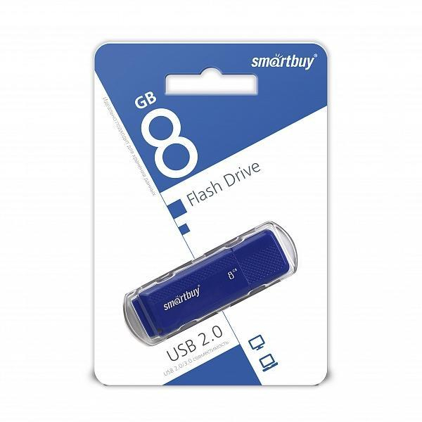 USB-флэш Smartbuy 8GB Dock Blue, шт