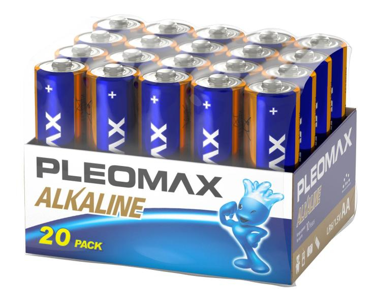 Батарейки Pleomax LR06-20 bulk Alkaline (20/480/20160), шт