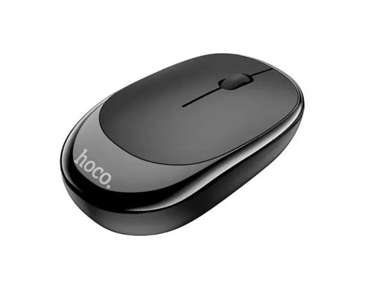 Мышь беспроводная HOCO, DI04+, оптическая, цвет: чёрный                                                                                             , шт