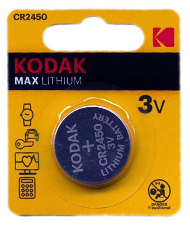 Kodak CR2450-BL1 MAX Lithium (1/60), шт