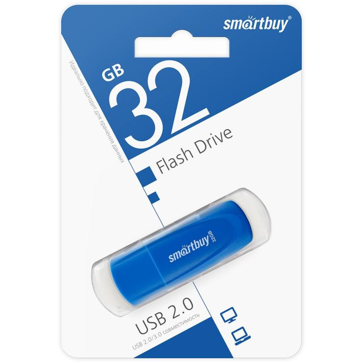 UFD 2.0 накопитель SmartBuy 032GB Scout Blue (SB032GB2SCB)                                                                                                          , шт