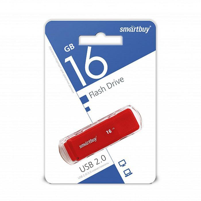 Флэш-накопитель Smartbuy 16GB Dock Red, шт