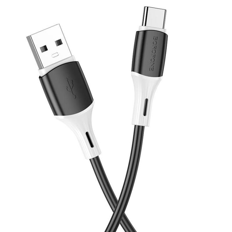 Кабель USB - Type-C Borofone BX79, 1.0м, 2.4A, цвет: чёрный, шт