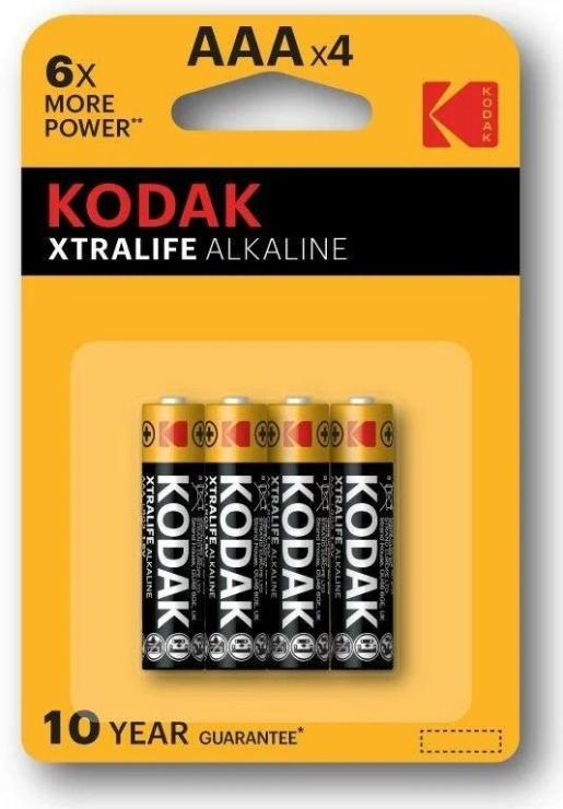 Батарейки Kodak LR03-4BL XTRALIFE Alkaline (40), шт