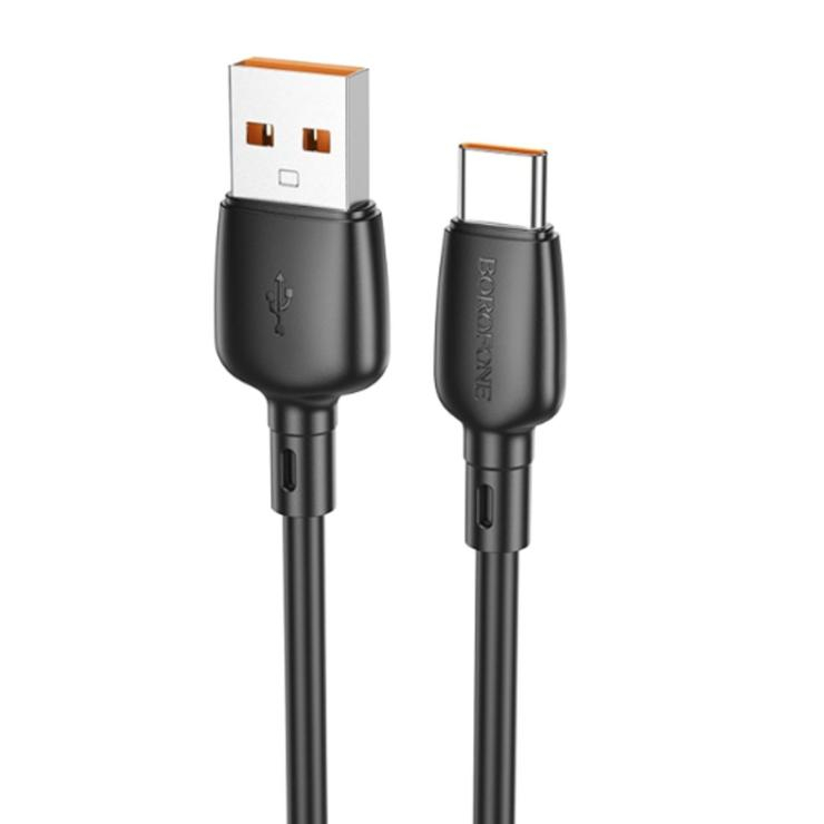 Кабель USB - Type-C Borofone BX93 Super power, 1.0м, 3,0А, PD 27Вт, цвет: чёрный, шт