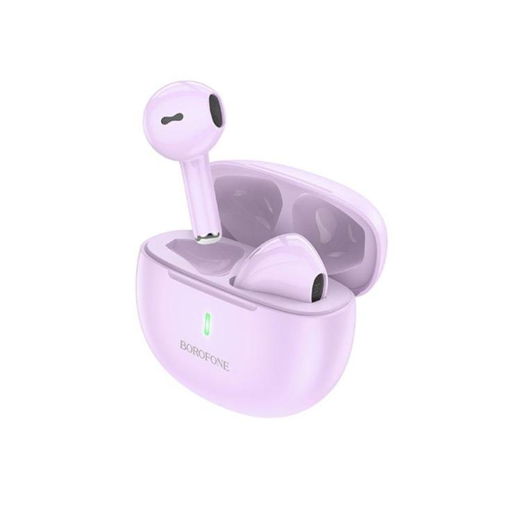 Наушники внутриканальные Borofone BW33, пластик, силикон, микрофон, bluetooth 5.3, цвет: фиолетовый, шт