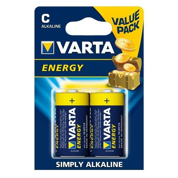 Батарейка C Varta LR14-2BL, Energy (2/24)                                                                                               , шт