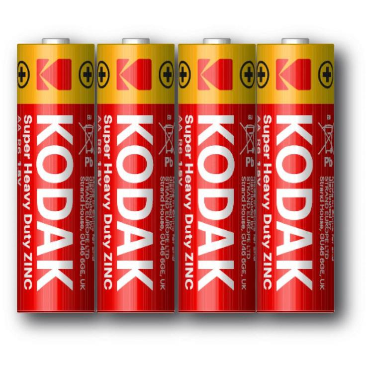 Батарея Kodak R6 AA EXTRA HEAVY DUTY 4S (4/24), шт