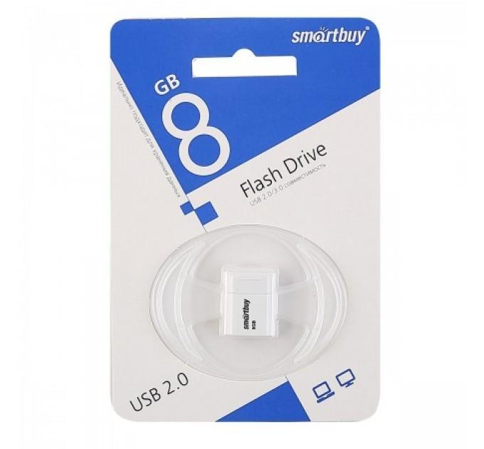 USB накопитель Smartbuy 8GB LARA White (SB8GBLara-W)                                                                                                            , шт