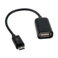 Кабель USB (f) - microUSB (m) без бренда S-K07, OTG, (0.2м), цвет в ассортименте, шт