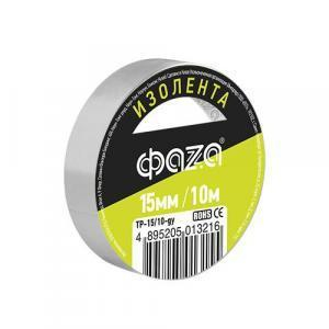 Изолента ПВХ 15/10 ФАЗА белая TP-1510, шт