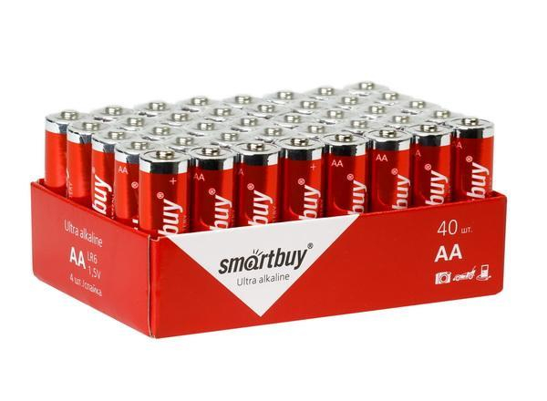 Батарейка алкалиновая Smartbuy LR6/40 bulk (40) , шт