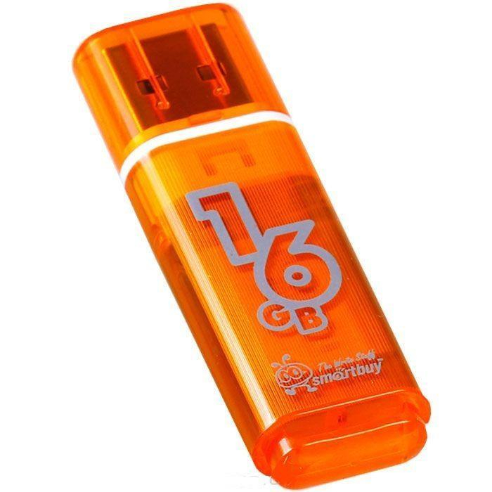 USB накопитель Smartbuy 64GB Glossy series Orange (SB64GBGS-Or)                                                                                                         , шт