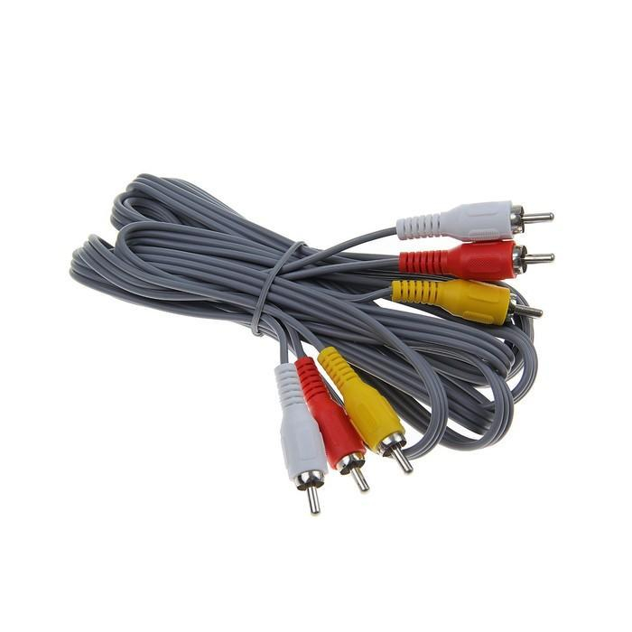 Кабель соединительный Smartbuy 3xRCA (M) - 3xRCA (M), 1,8 м, в пакете (KA-231-200)/25                                                           , шт