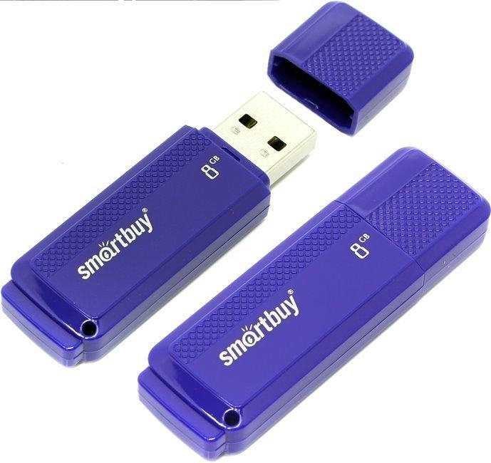 USB-флэш Smartbuy 8GB Dock Blue (SB8GBDK-B), шт