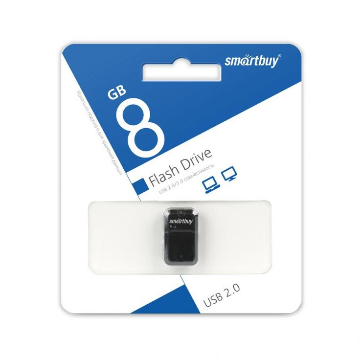 USB накопитель SmartBuy 8GB ART Black (SB8GBAK), шт