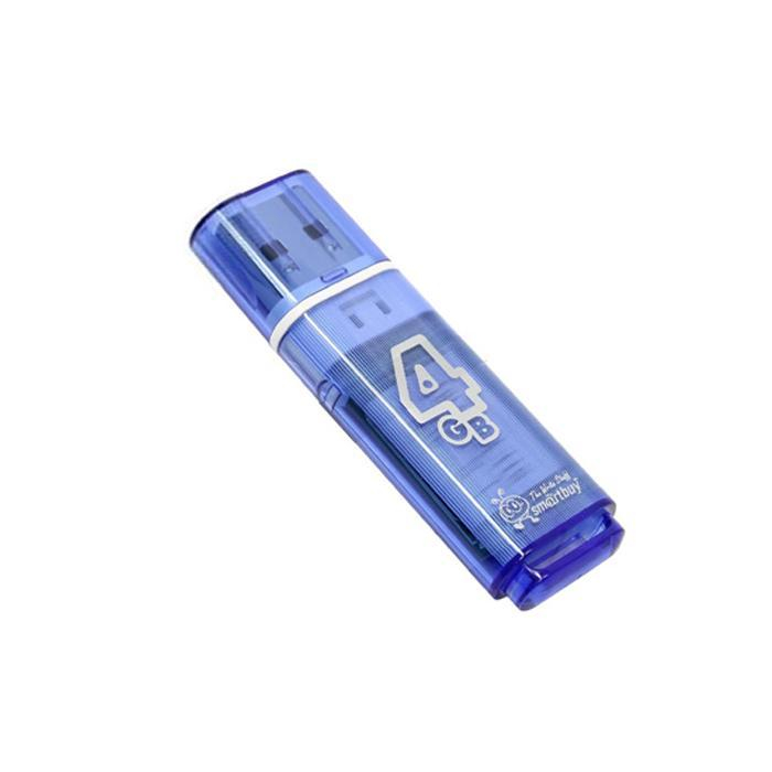 Флэш-накопитель Smart Buy 4GB Gloss series Blue, шт