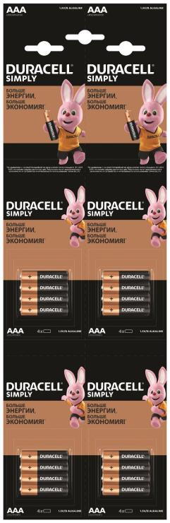 Элемент питания Duracell SIMPLY LR6 BL16, шт