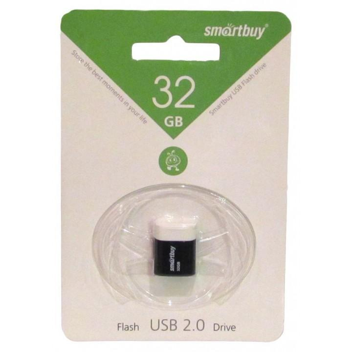 USB накопитель Smartbuy 32GB LARA Black (SB32GBLARA-K)                                                                                                          , шт