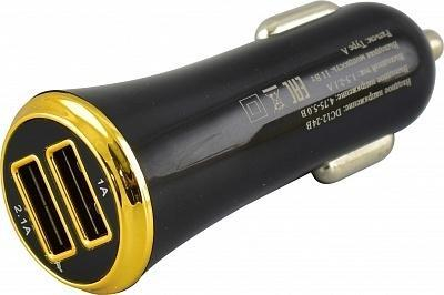 Автомобильное ЗУ SmartBuy® TURBO 1x2.1A,1x1 А, черное,  2 USB (SBP-2020, шт