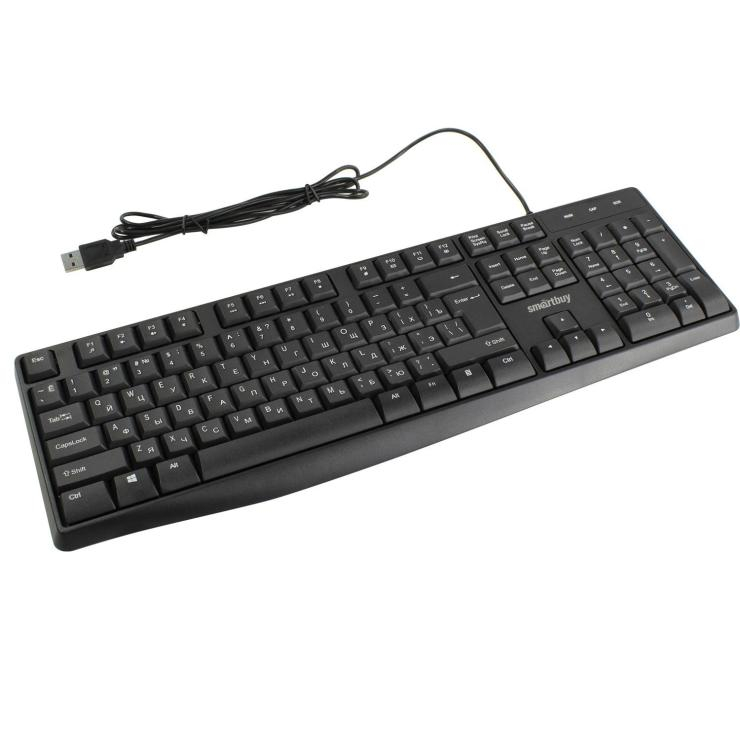 Клавиатура проводная мембранная Smartbuy ONE 207 USB чёрная (SBK-207U-K), шт
