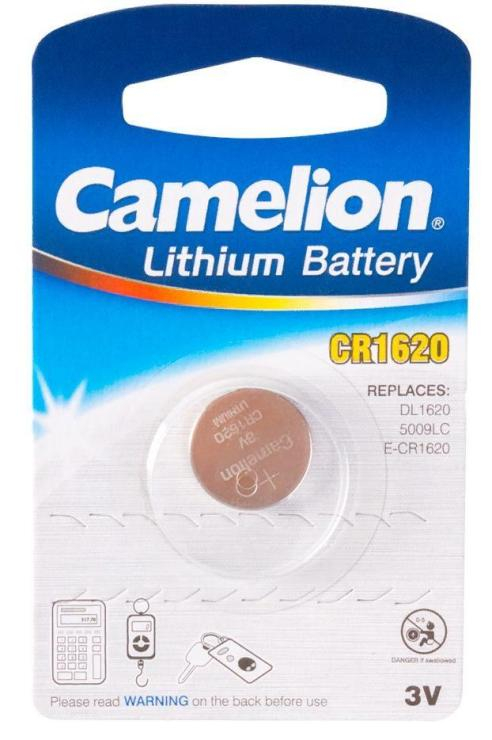 Camelion CR1620-1BL, 3В, Li, (1/10/1800)                                                                                , шт