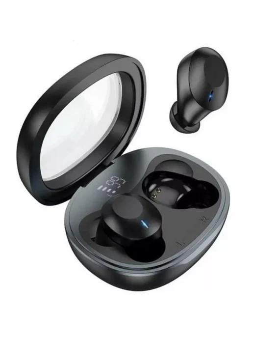 Наушники внутриканальные HOCO EQ3, Bluetooth, TWS, дисплей, цвет: черный, шт