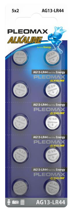 Батарейки Pleomax AG13 (357) LR1154, LR44 Button Cell, шт