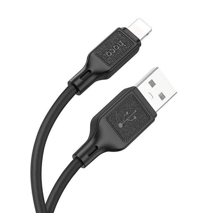 Кабель USB - микро USB HOCO X90, 1.0м, 2.4A, цвет: чёрный, шт