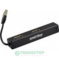 USB 2.0 Xaб Smartbuy 408, 4 порта, черный (SBHA-408-K)                                                                                                          , шт