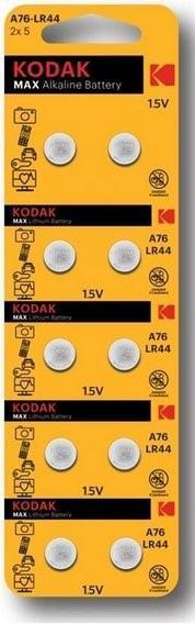Элемент питания Kodak AG13 (357) LR1154, LR44 [KAG13-10] MAX Button Cell (10/100), шт