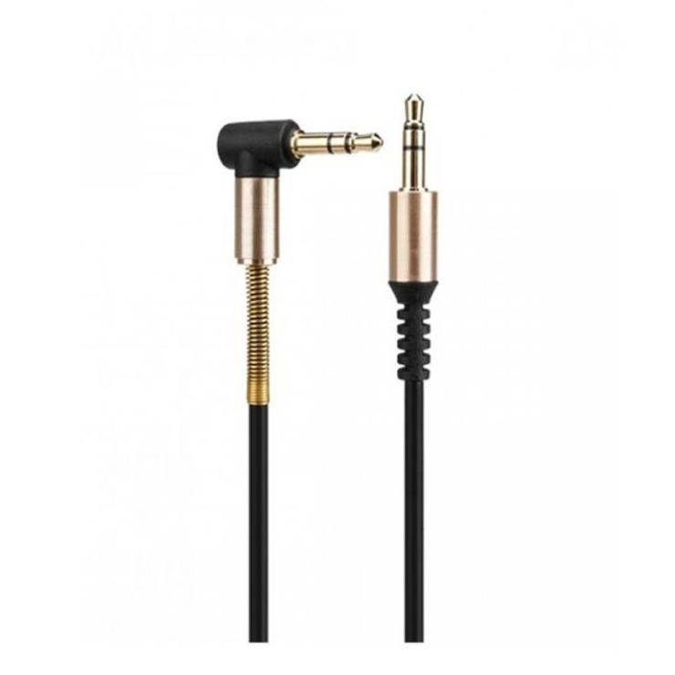 Кабель AUX, Jack 3,5mm(m) - Jack 3,5mm(m) HOCO UPA02, 1.0м, пружинка, цвет: чёрный, шт