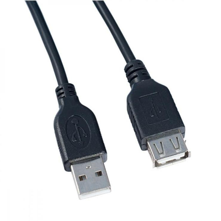 Кабель удлинительный PERFEO U4504 USB2.0 <Am-->Af> 3,0 м, черный, шт