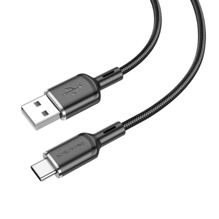 Кабель USB - Type-C Borofone BX100 Superior, 1.0м, 3,0А, PD, цвет: чёрный, шт