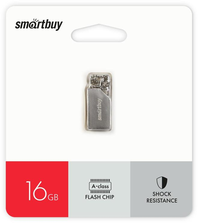 Флеш-накопитель 16Gb Smartbuy 016GB MU30 Metal (SB016GBMU30), шт