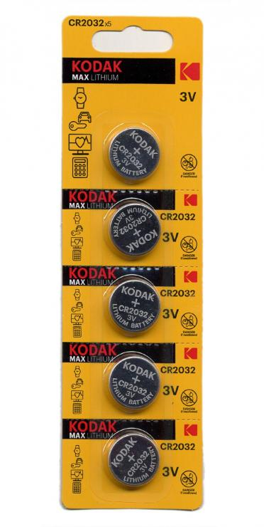 Элемент питания Kodak CR2032-5BL (5), шт