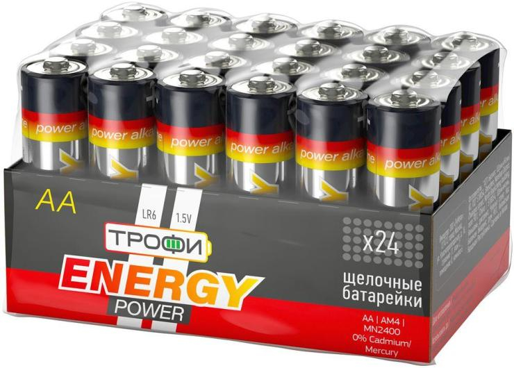 Батарейки Трофи LR6-24 bulk ENERGY POWER Alkaline (24/720/21600), шт