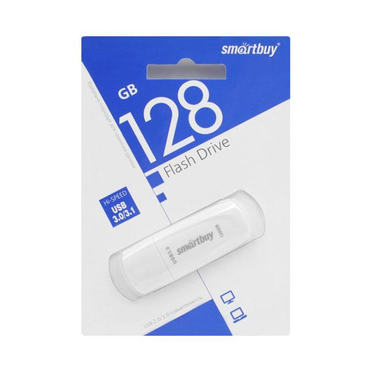 USB 3.0 накопитель SmartBuy 128GB Scout White (SB128GB3SCW), шт