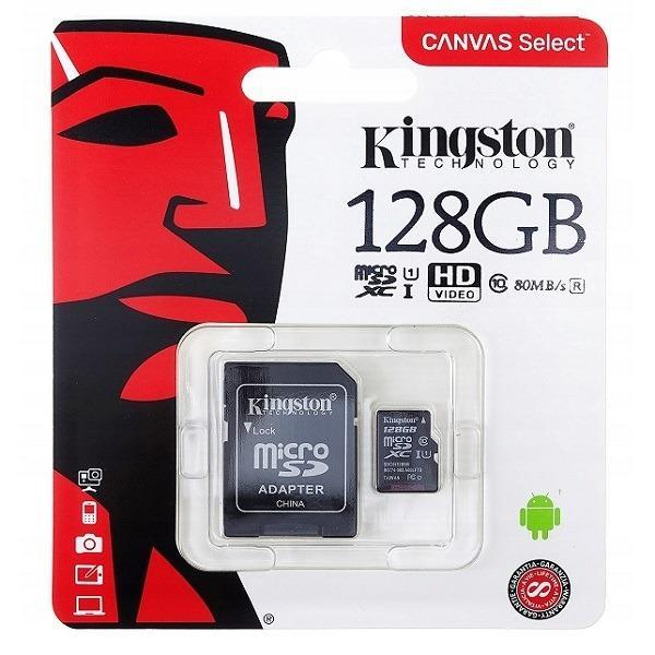 Карта памяти microSDHC 128Gb Kingston, Class10, 100Mb/s, без адаптера                                               , шт