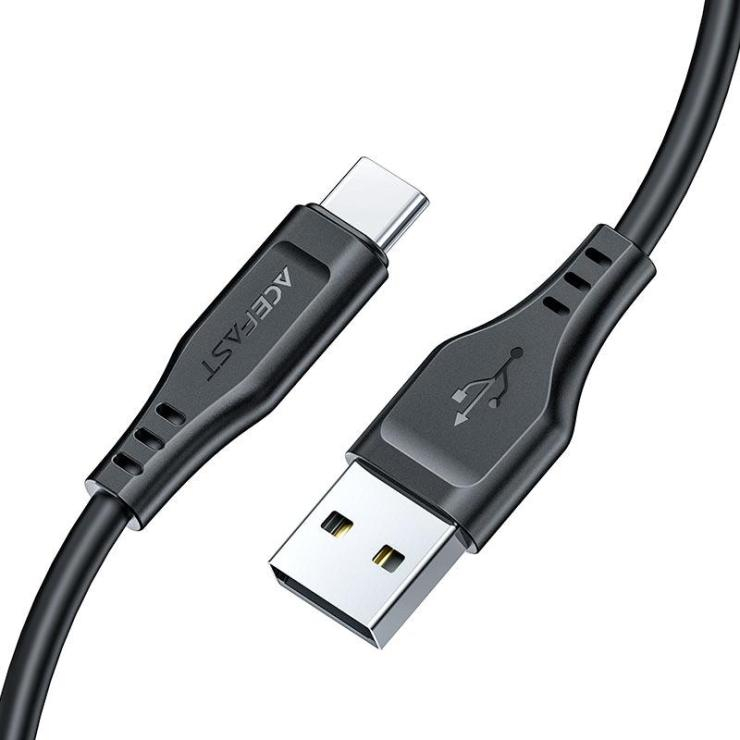 Кабель USB - Type-C ACEFAST C3-04, 1.2м, 3.0A, цвет: чёрный, шт