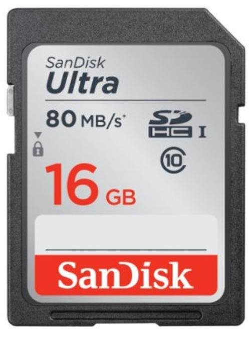 SDHC карта памяти SanDisk 16GB Class10 Ultra UHS-I, шт