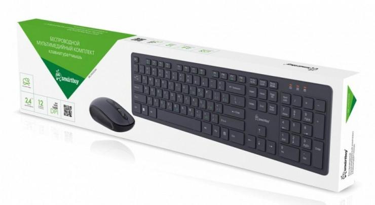 Комплект клавиатура+мышь Smartbuy 240262AG-K черный, шт
