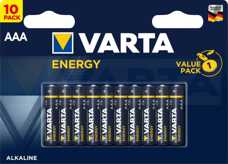 Батарейка AA Varta LR03-10BL Energy, 1.5В, шт