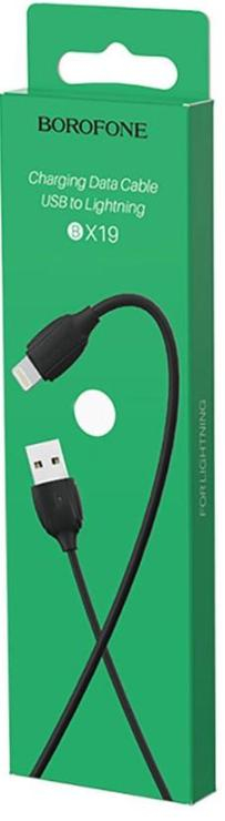 Кабель USB - микро USB Borofone BX19 Benefit, 1.0м, 2.4A, цвет: чёрный, шт