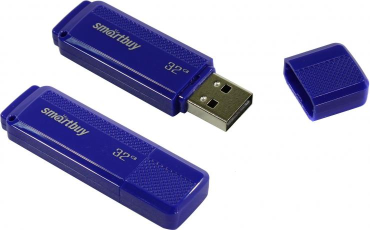 USB накопитель  Smartbuy 32GB Dock Blue  (SB32GBDK-B)                                                                                                           , шт
