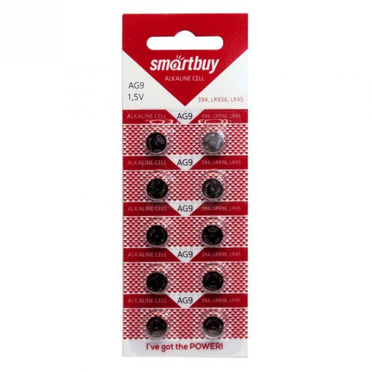 Батарейка часовая Smartbuy AG9-10B (10), шт